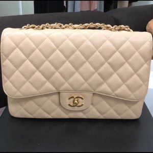 ❌SOLD❌Chanel Jumbo Double Flap Beige GHW